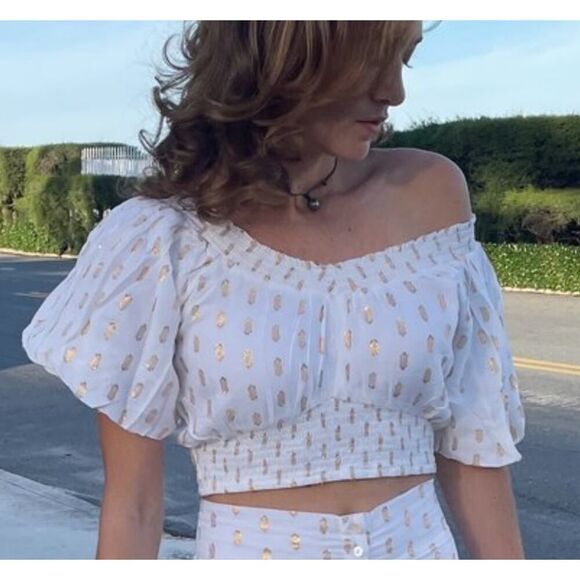 Perry Walker Collective Eva Lurex Top Sz. 1 (US  2-4) - Picture 1 of 6